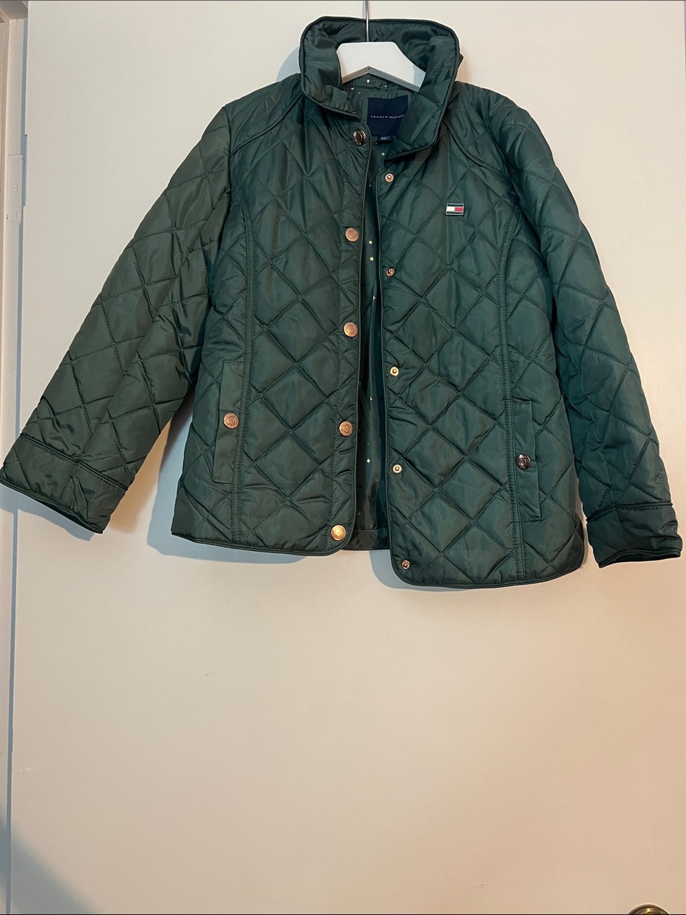 Tommy Hilfiger Kids Quilted Forest Green Puffer Jacket